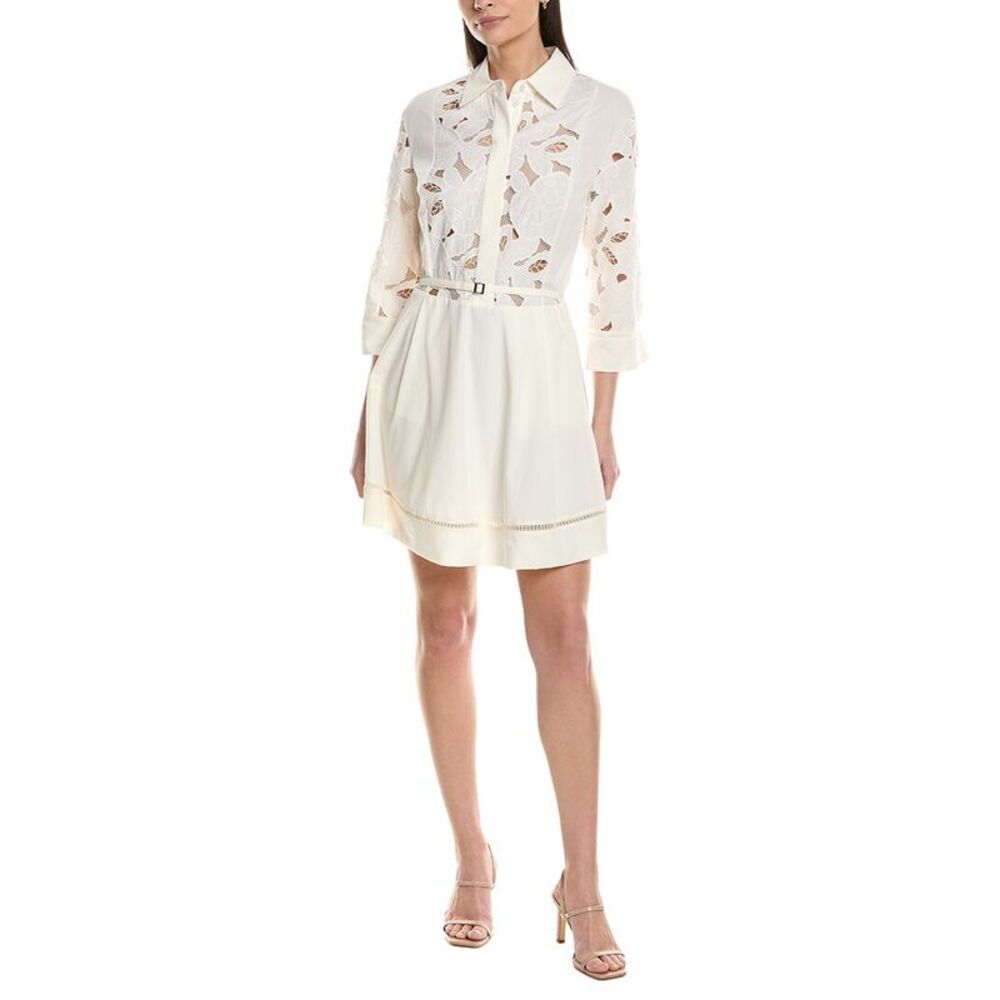 Hugo Boss Womens  Derodi Mini Dress, White